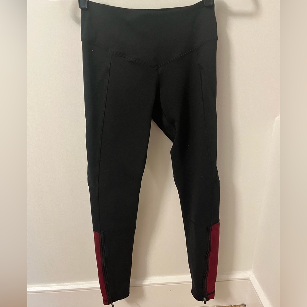Zella Black Red Leggings